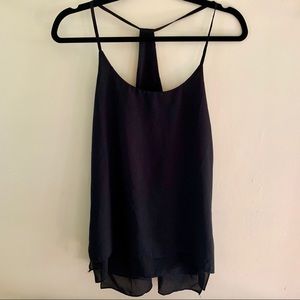 Rehab Black Flowy Tank